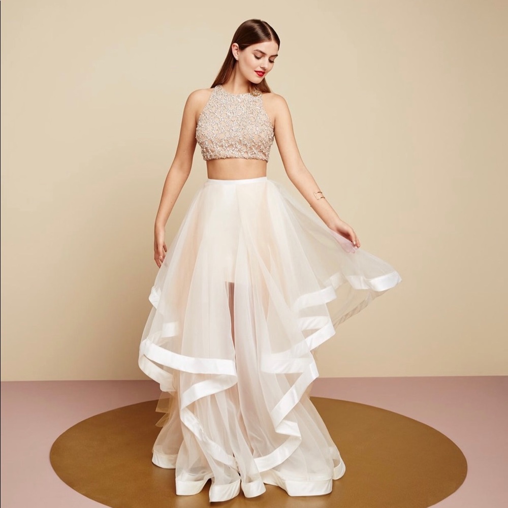 Terani Couture 2 piece gown, size 2